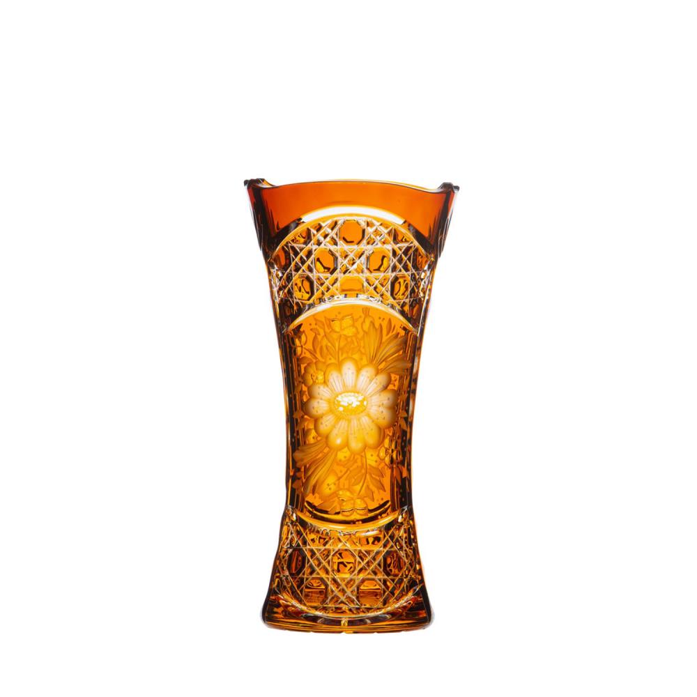 Vase Kristall Luxury amber (26 cm)