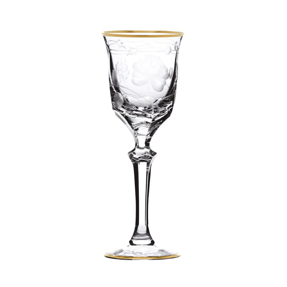 Likörglas Kristall Monrose Gold clear (16 cm)