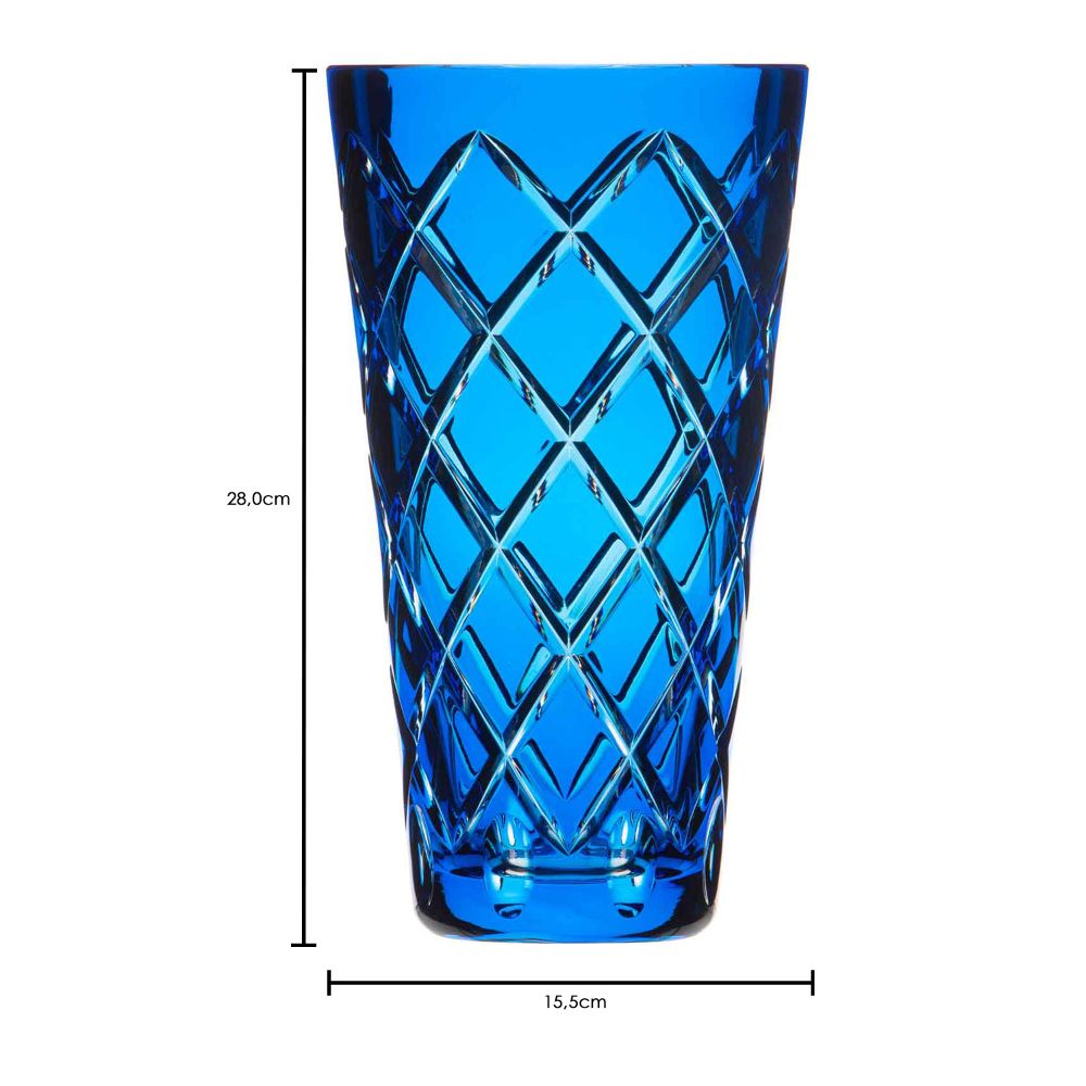 Vase Kristall Sunline aqua (28 cm)