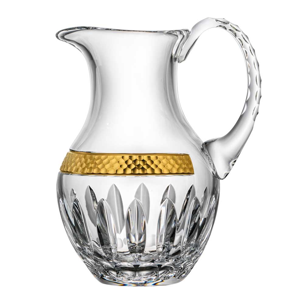 Krug Kristall Bloom Gold klar (25 cm)