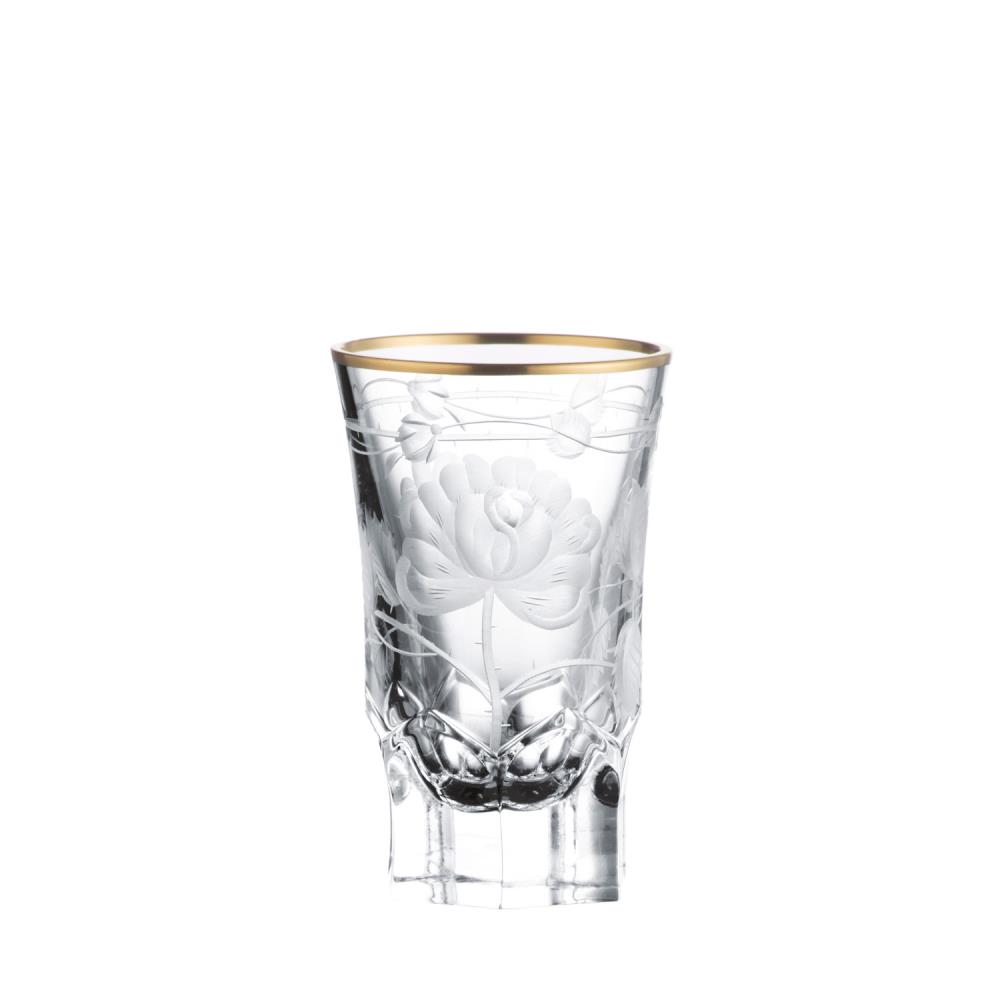 Shot Glas Kristall Monrose Gold clear (8 cm)