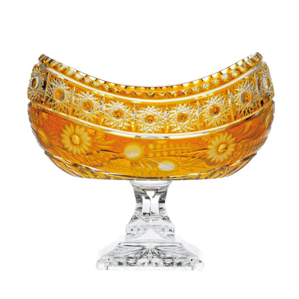Jardiniere Kristall Madlein amber (26 cm)