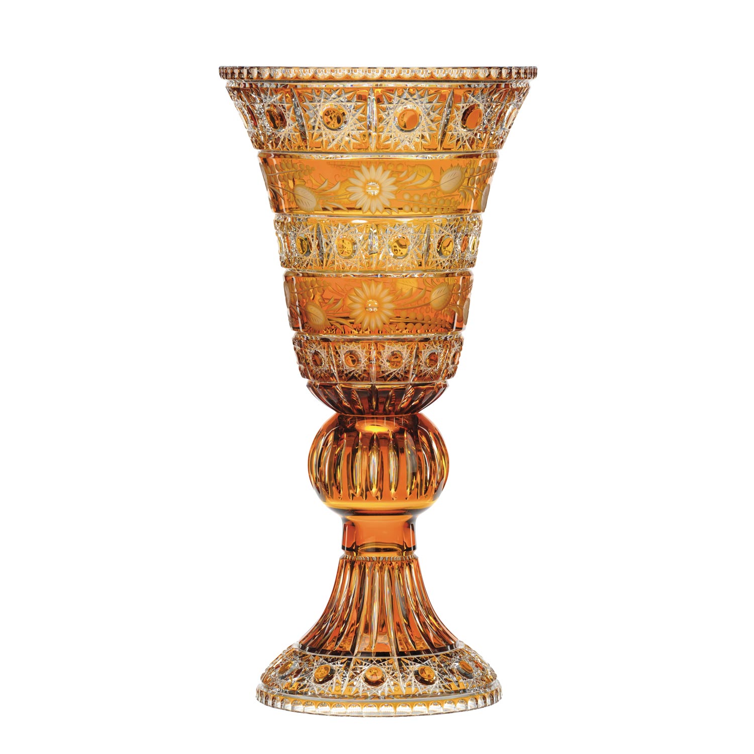 Vase Kristall Madlein amber (52 cm)