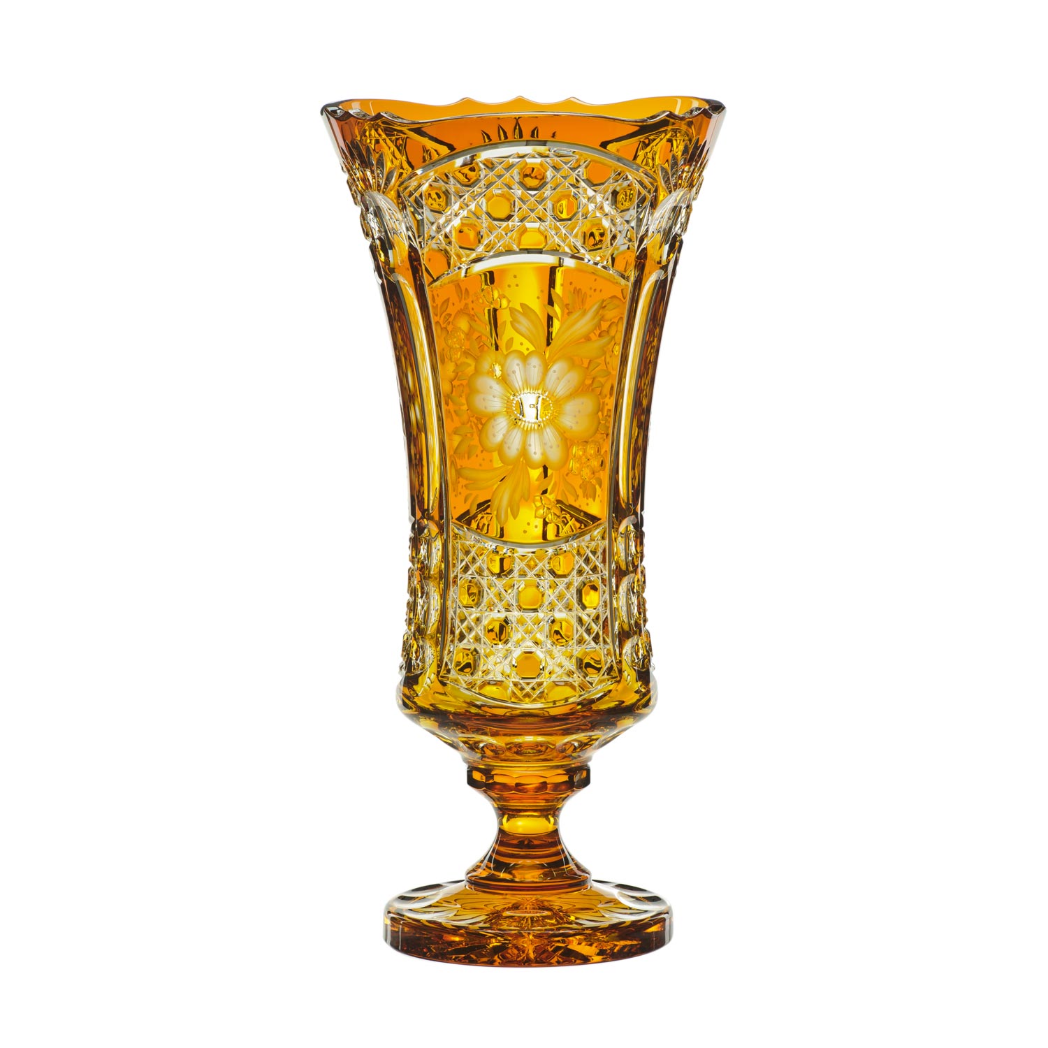Vase Kristall Luxury amber (43 cm)