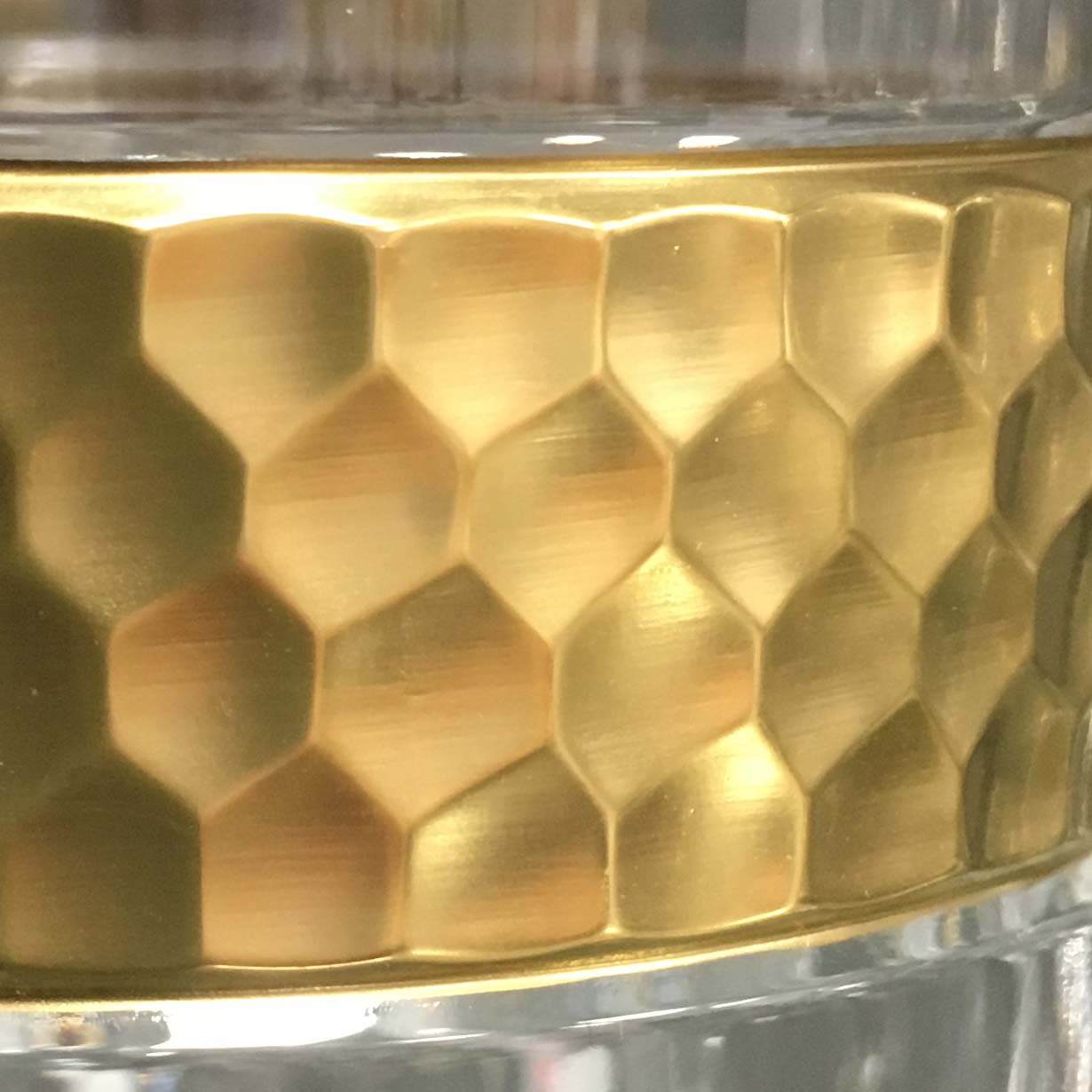 Rotweinglas Kristall Bloom Gold clear (18,5 cm)