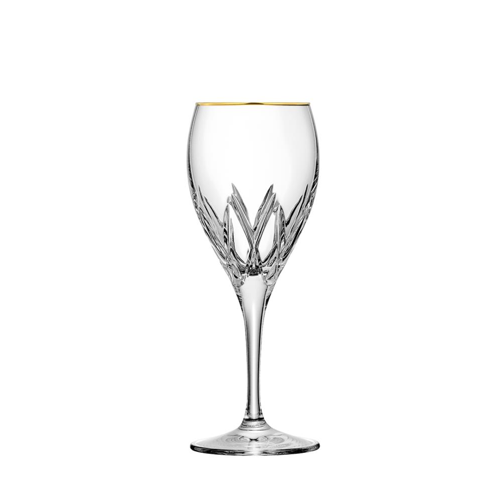 Weissweinglas Kristall London Gold klar (19,5 cm)