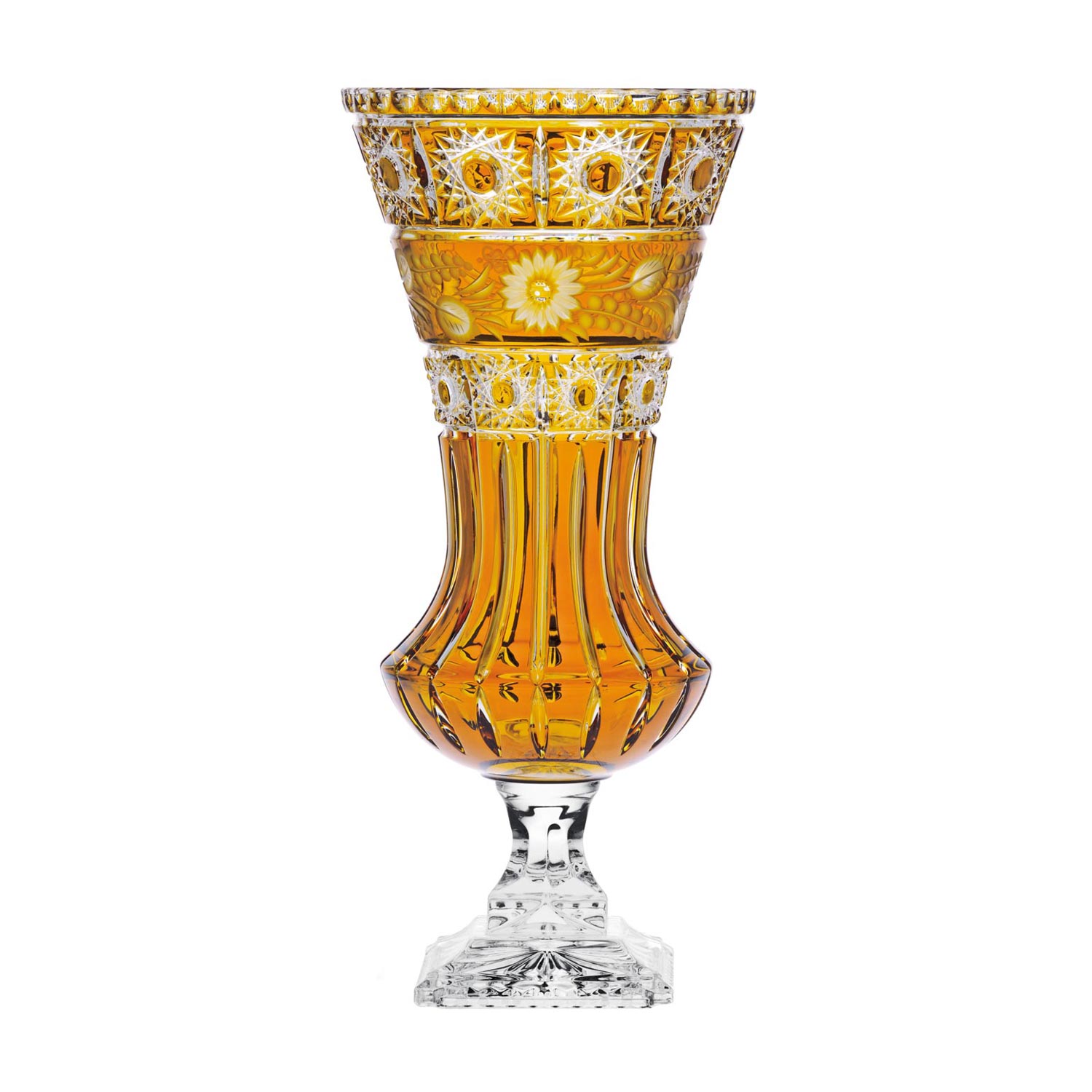 Vase Kristall Madlein amber (42 cm)