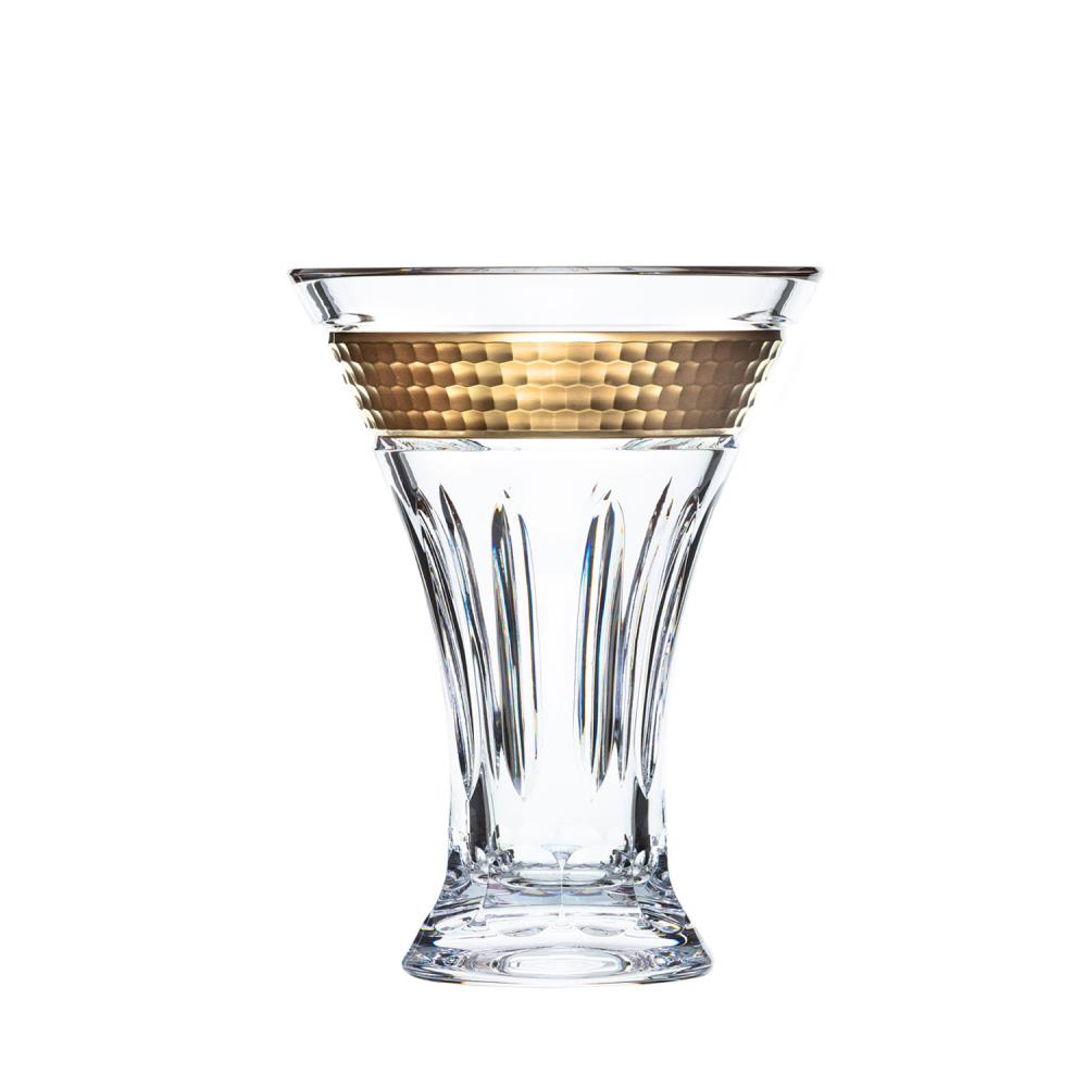 Vase Kristall Bloom Gold clear (26 cm)