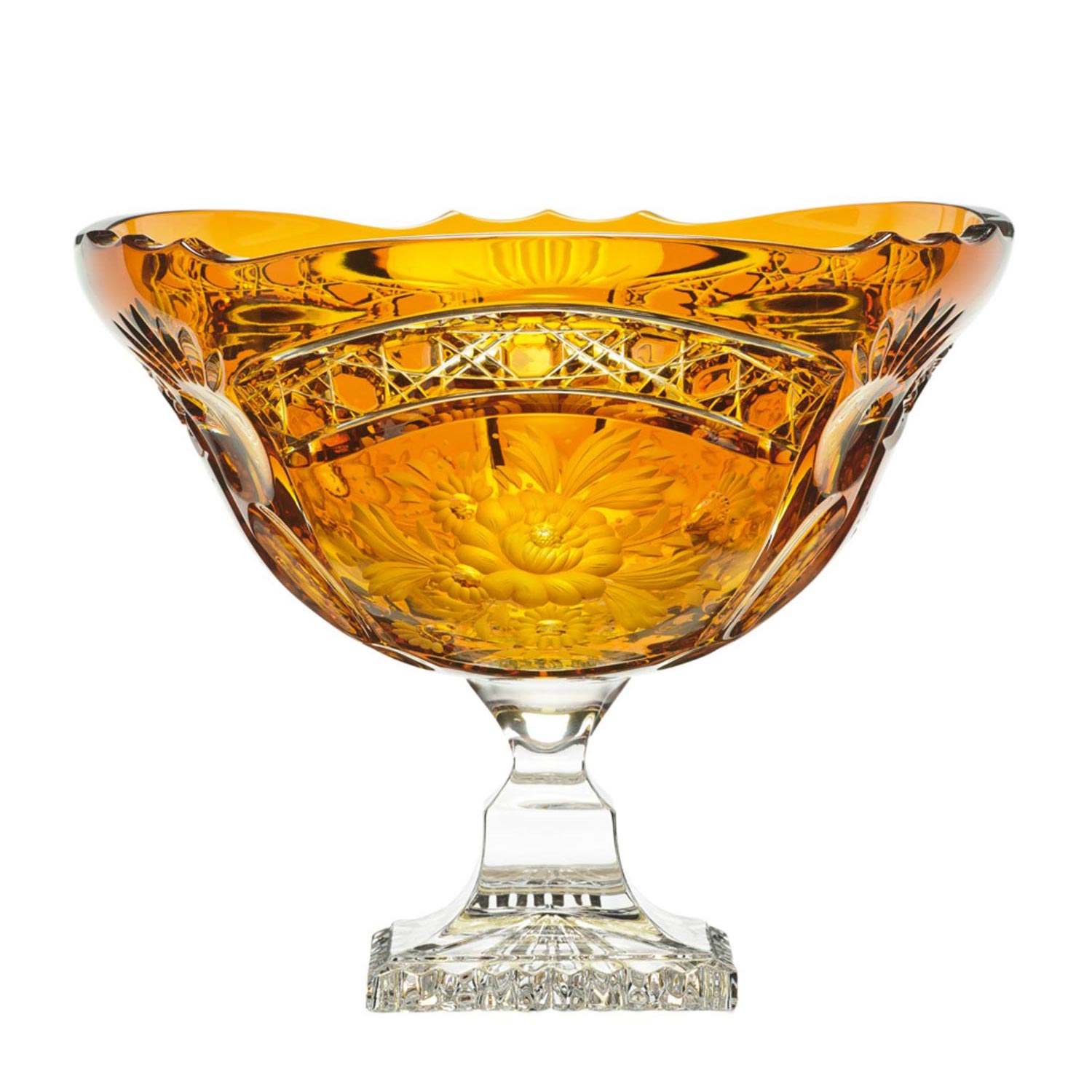 Schale Kristall Luxury amber (25 cm)