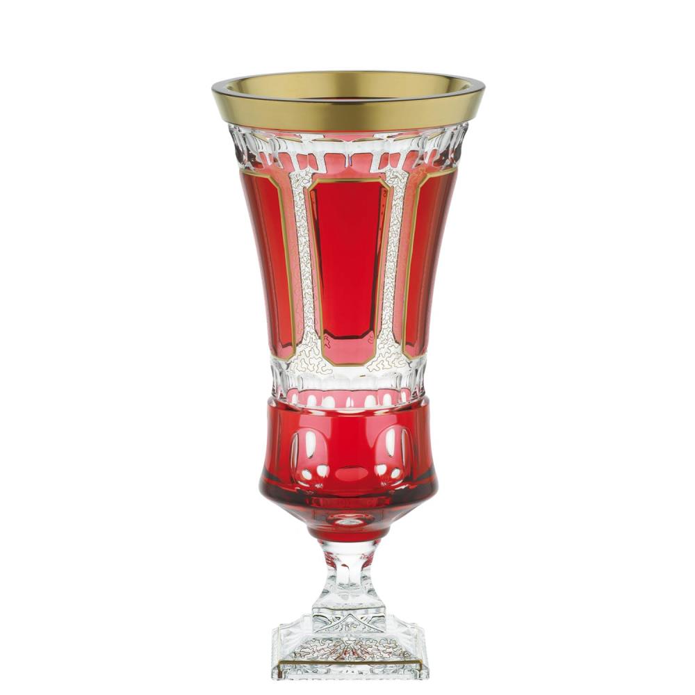 Vase Kristall Antike rubin (43 cm)