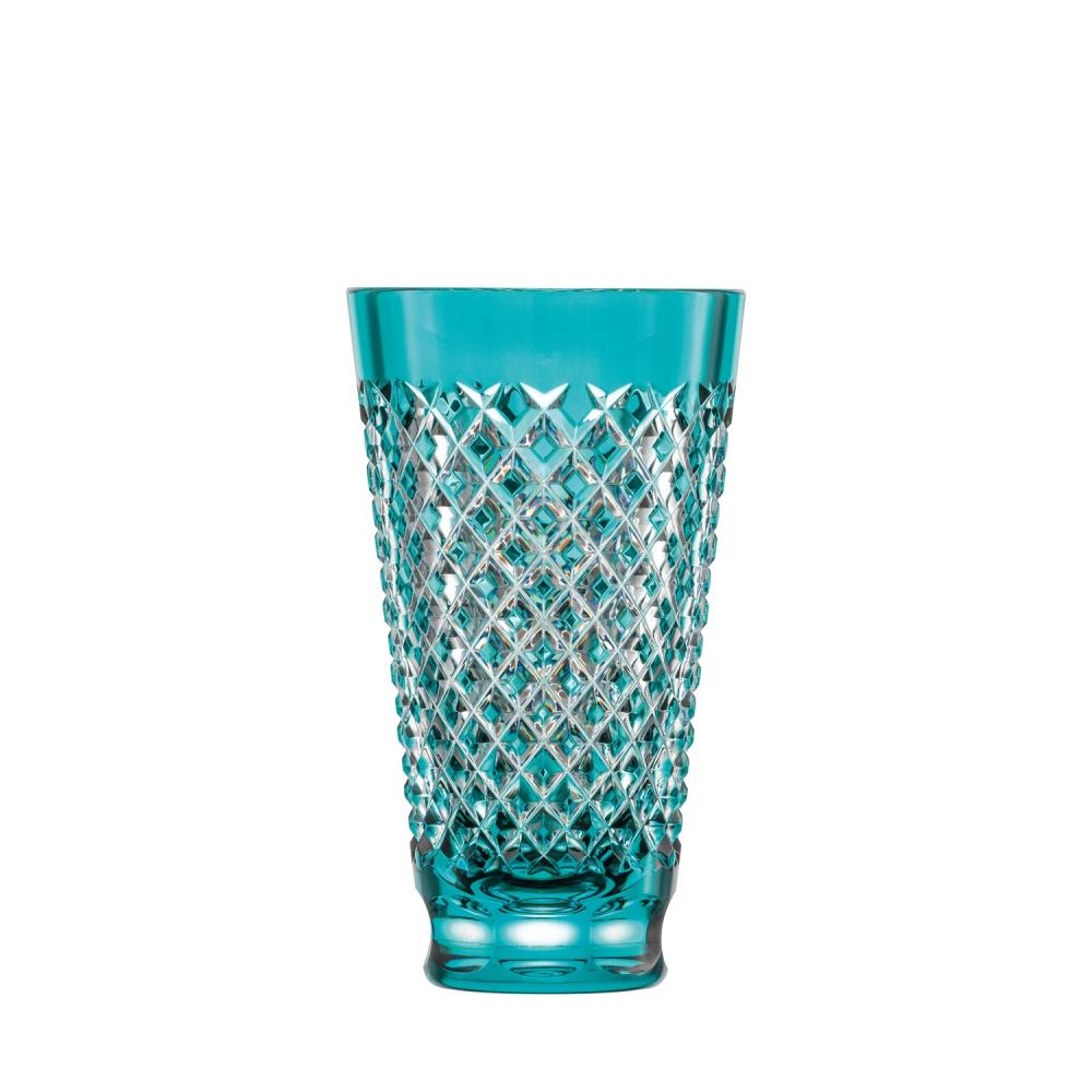 Vase Kristall Karo azur (23 cm)
