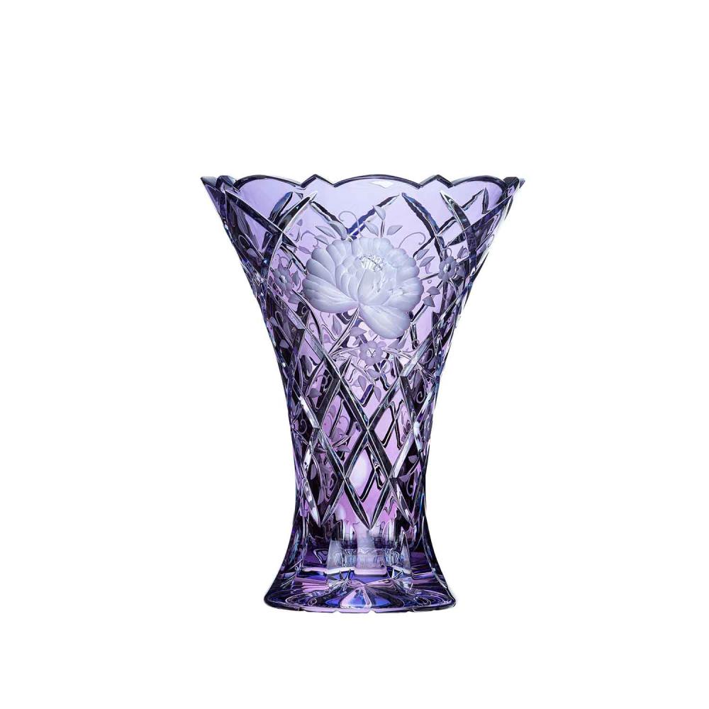 Vase Kristall Sunrose lavender (26 cm)