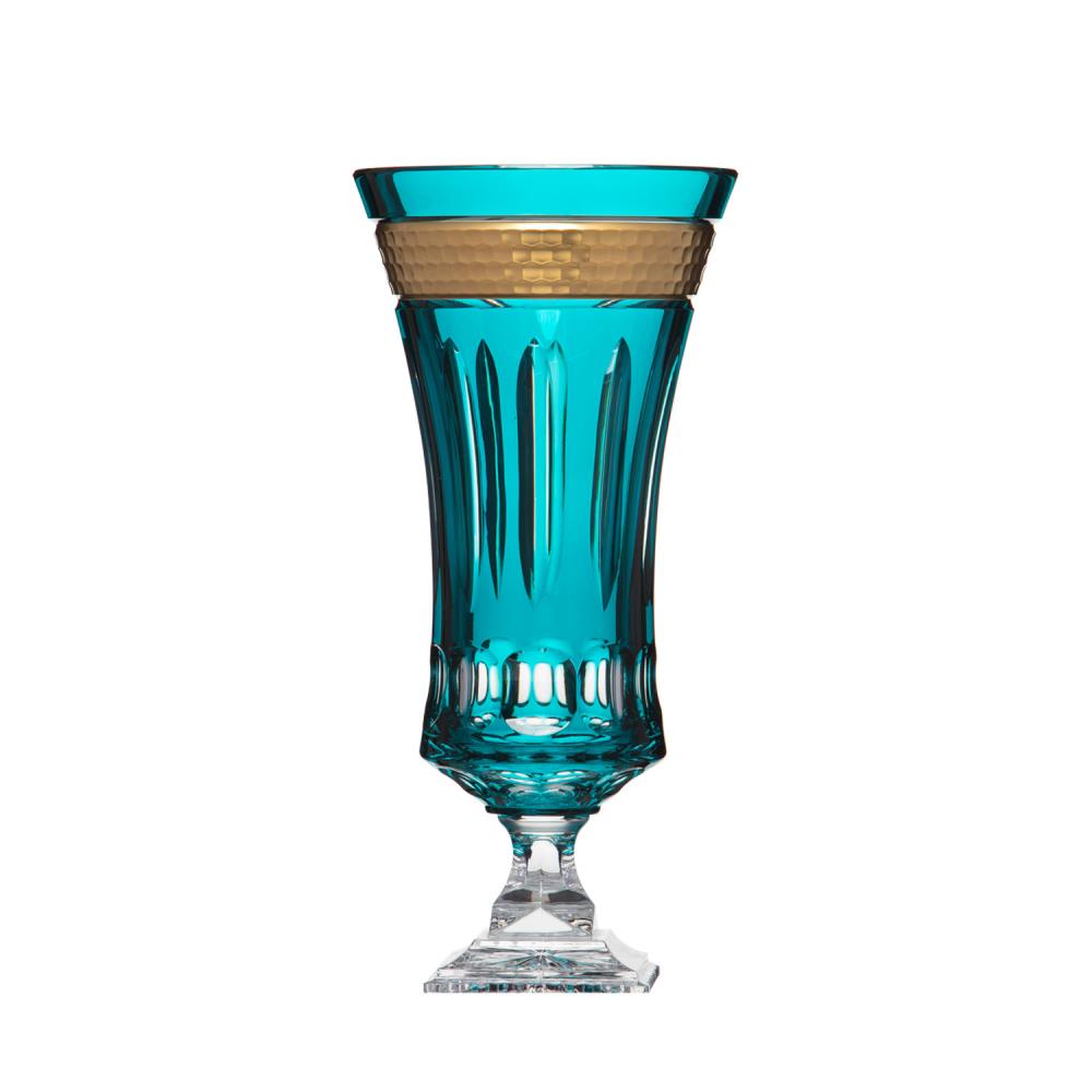 Vase Kristall Bloom Gold azur (43 cm)