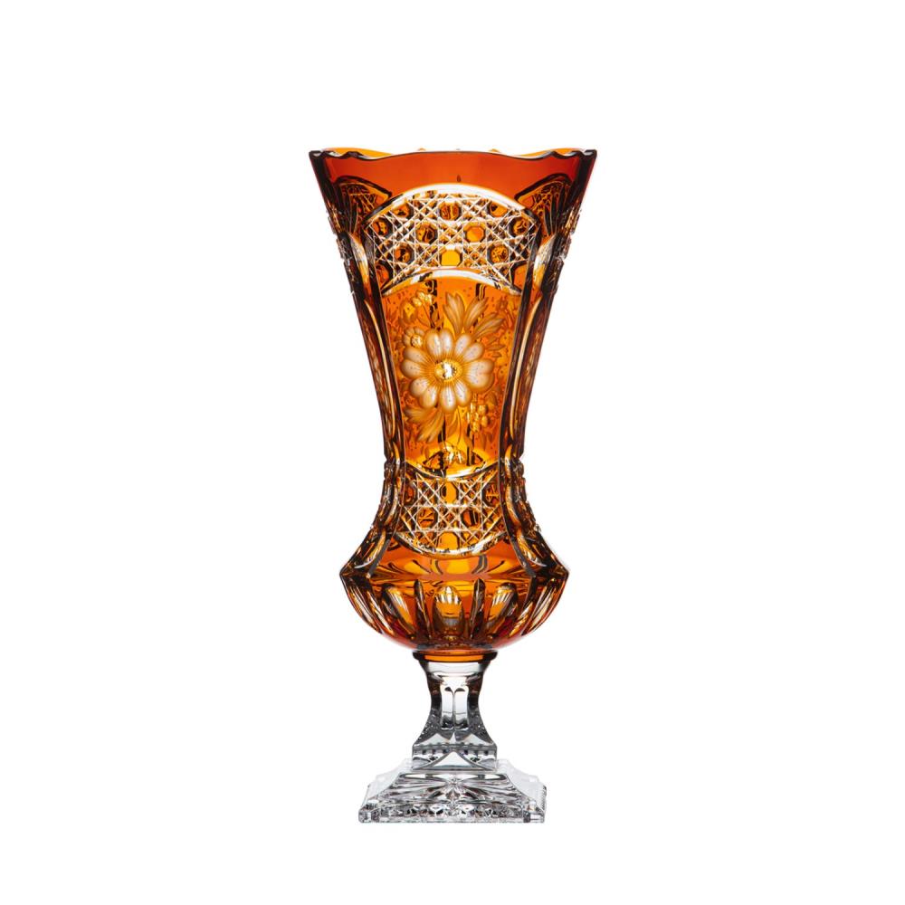 Vase Kristall Luxury amber (42 cm)