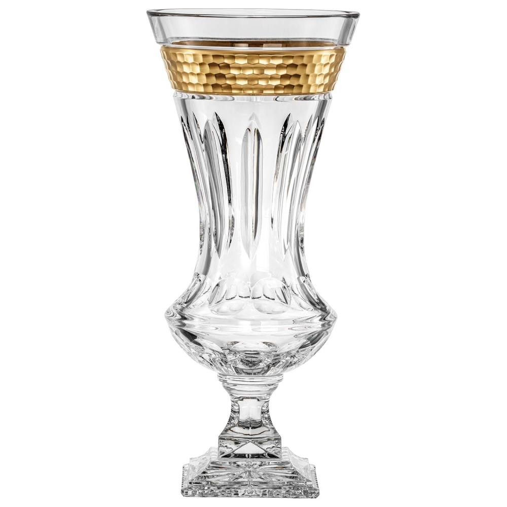 Vase Kristall Bloom Gold clear (42 cm)